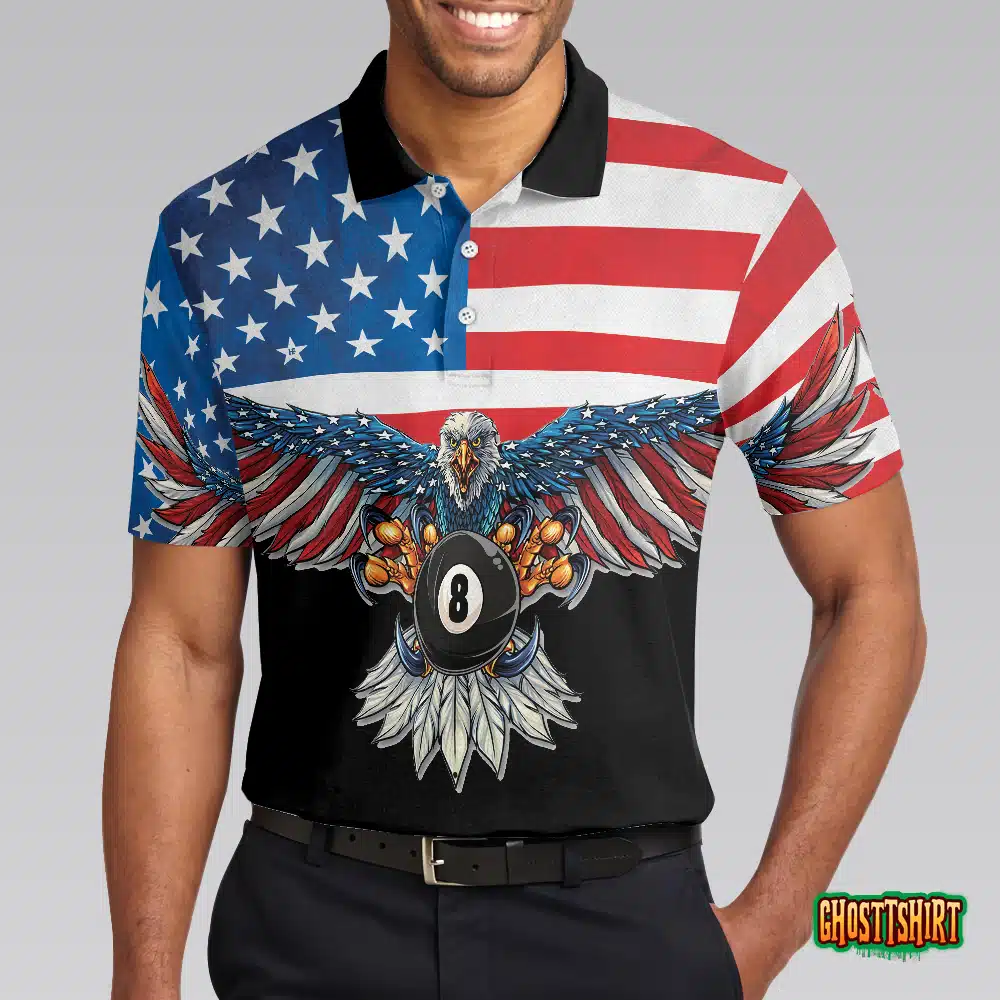 Billiards American Eagle Polo Shirt