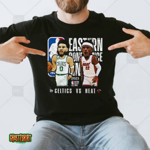 Boston Celtics Vs Miami Heat 2023 Eastern Conference Finals Player Dueling Unisex T-Shirt