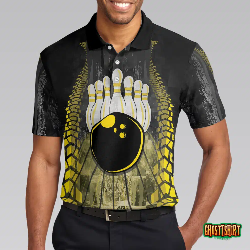Bowling Bull Black And Yellow Short Sleeve Polo Shirt