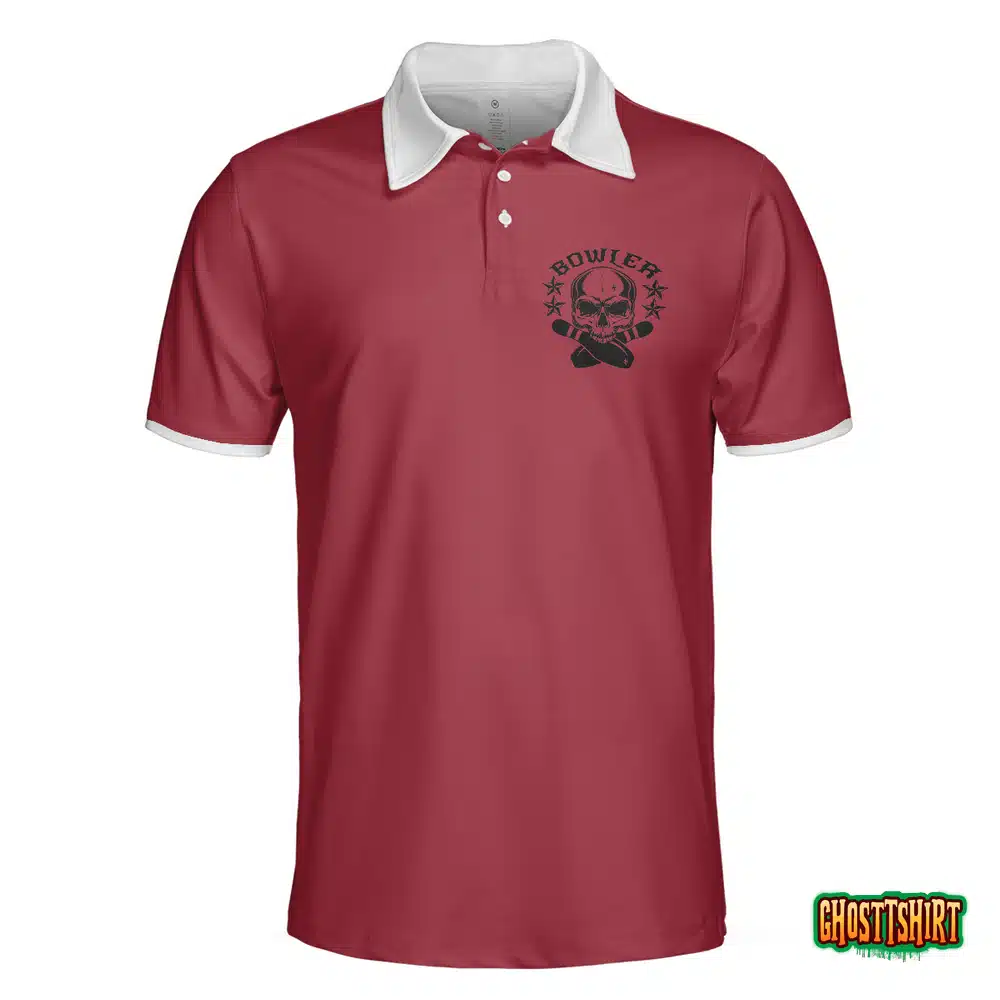 Bowling Skull Polo Shirt