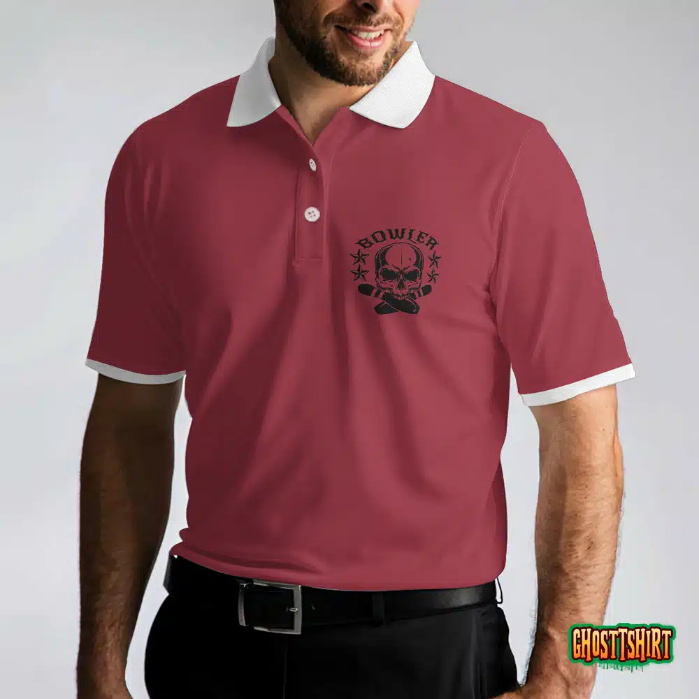 Bowling Skull Polo Shirt