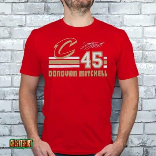 Cavs Donovan Mitchell Signature Jersey Unisex T-Shirt