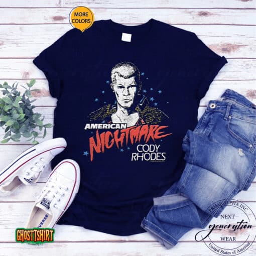 Charcoal Cody Rhodes American Nightmare Tri-Blend Unisex T-Shirt