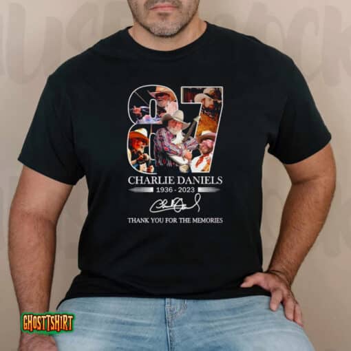 Charlie Daniels 1936 – 2023 Thank You For The Memories Signature Unisex T-Shirt