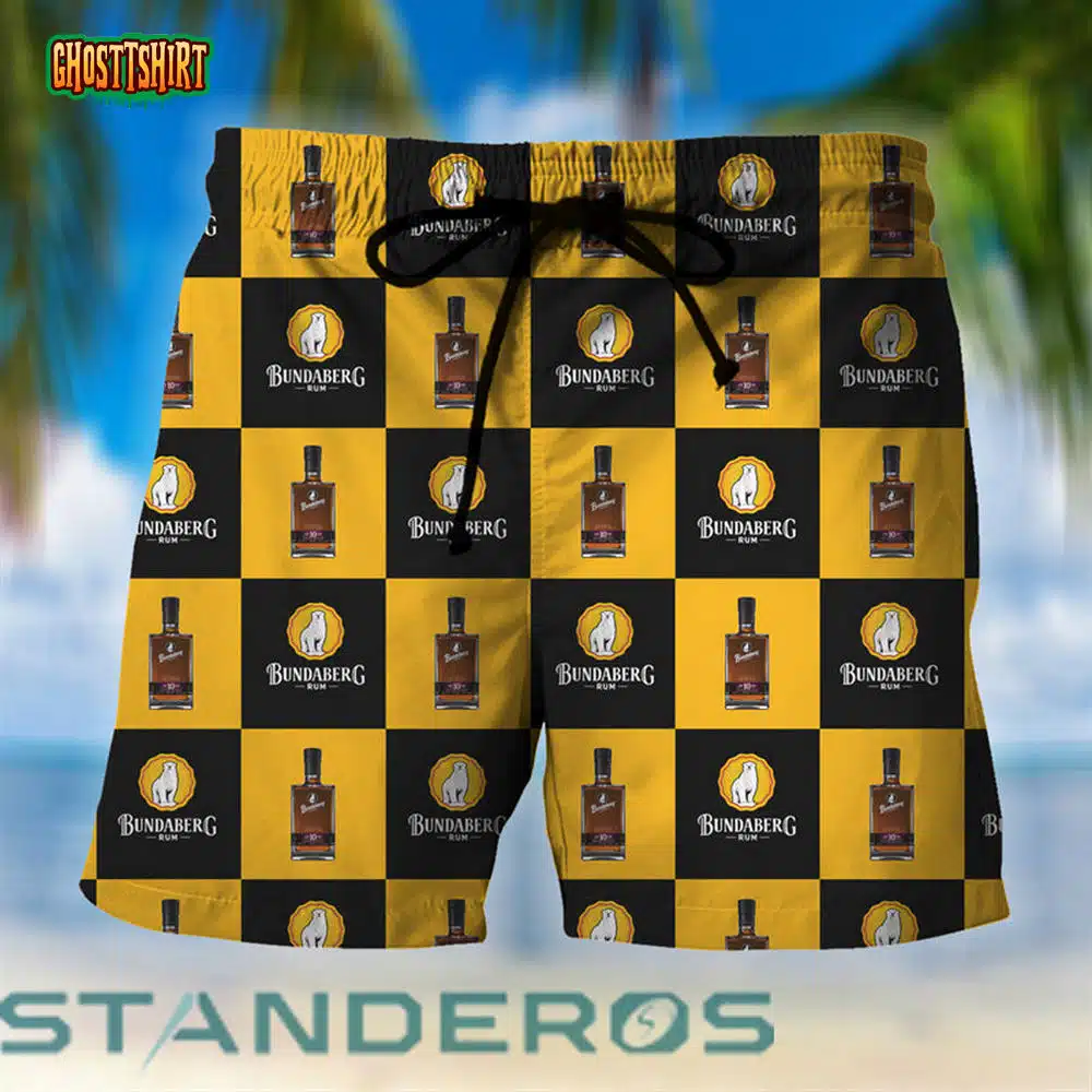 Checkerboard Bundaberg Hawaiian Beach Shorts