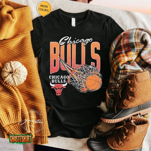 Chicago Bulls On Fire Unisex T-Shirt