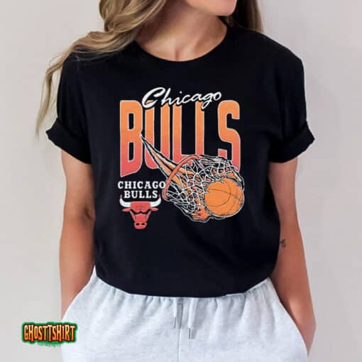 Chicago Bulls On Fire Unisex T-Shirt