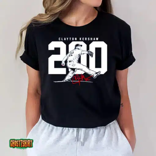 Clayton Kershaw 200 Signature Unisex T-Shirt