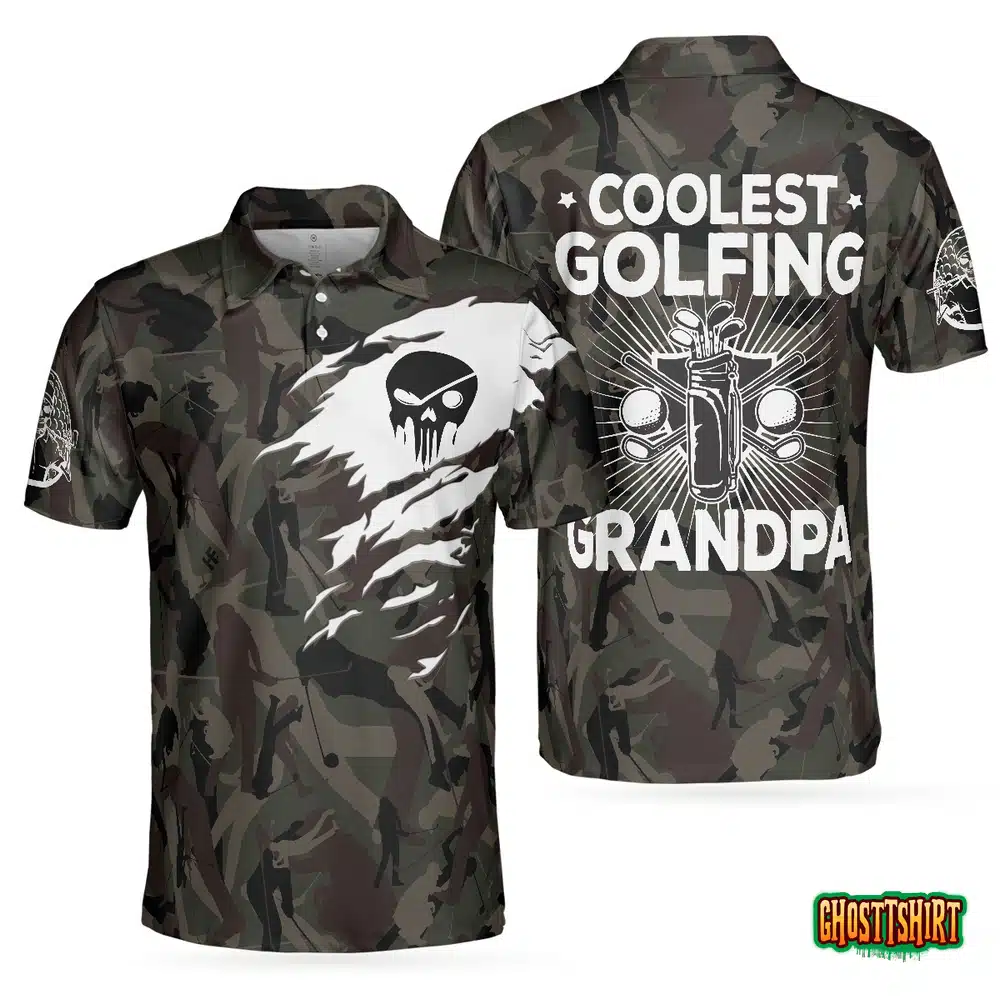 Coolest Golfing Grandpa Golf Polo Shirt