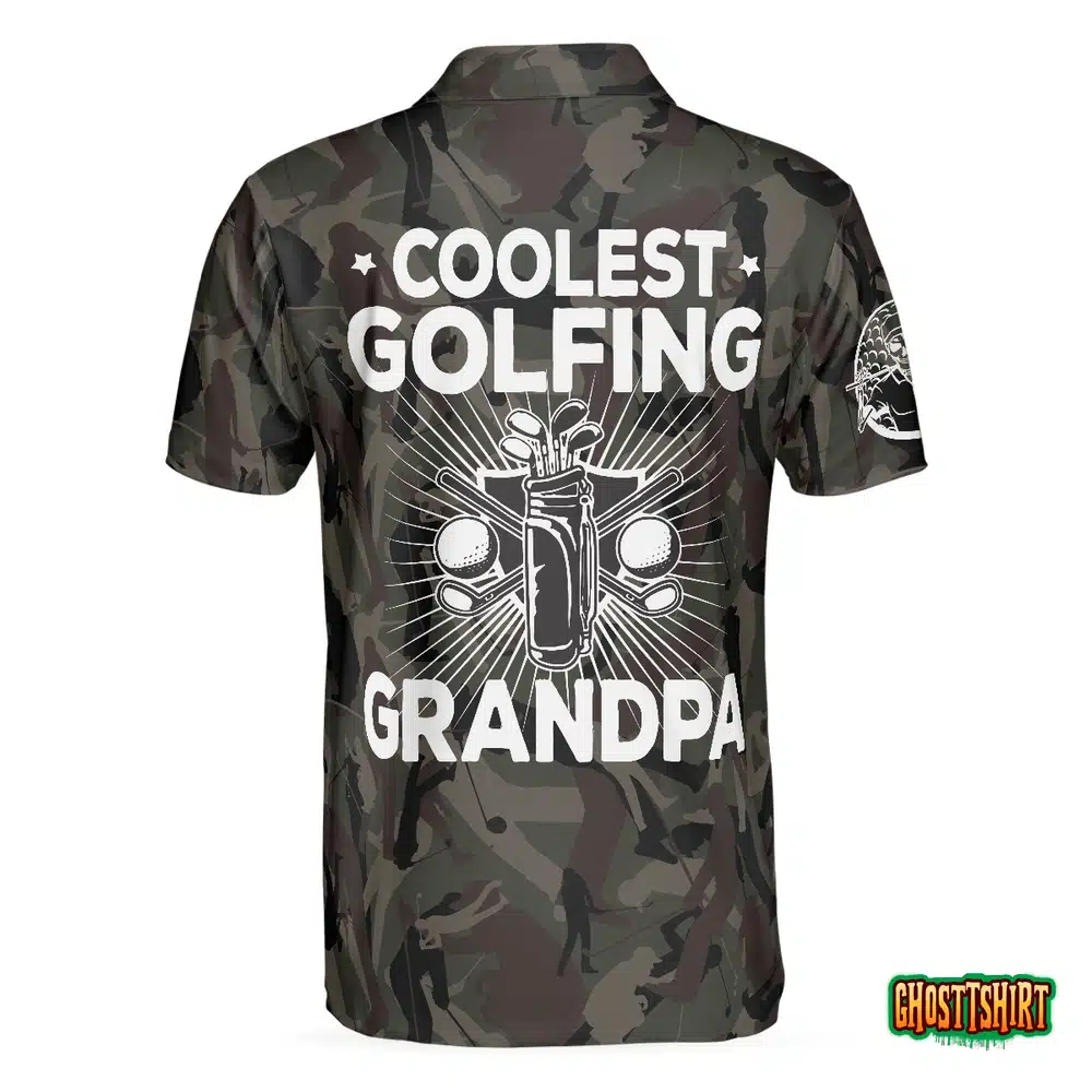 Coolest Golfing Grandpa Golf Polo Shirt