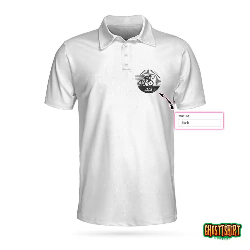 Cycling Dad Like A Regular Dad But Cooler Custom Polo Shirt
