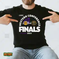 Denver Nuggets Vs Los Angeles Lakers 2023 Western Finals Match Up Nba Playoff Unisex T-Shirt