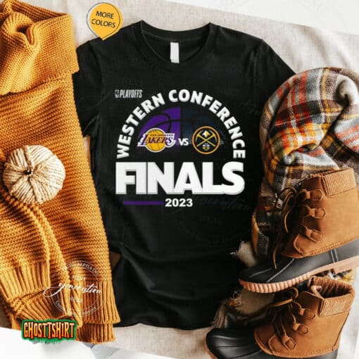 Denver Nuggets Vs Los Angeles Lakers 2023 Western Finals Match Up Nba Playoff Unisex T-Shirt
