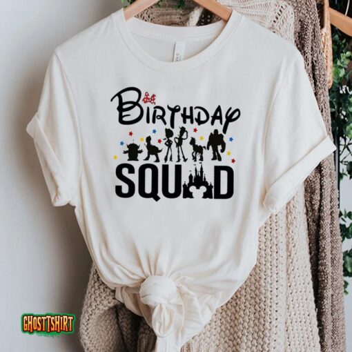Disney Birthday Squad – Birthday Trip Family Matching Unisex T-Shirt