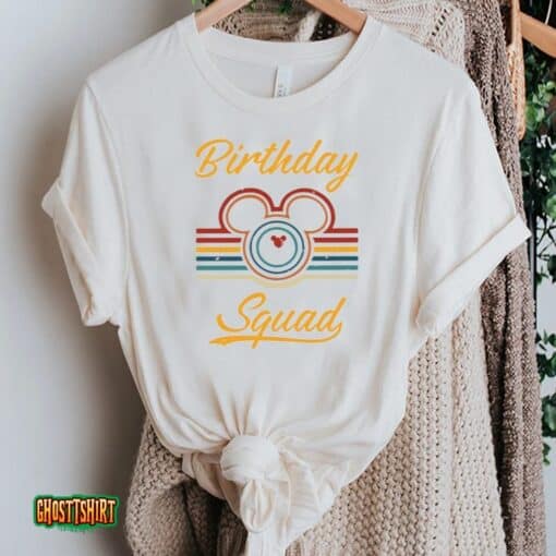 Disney Birthday Squad Unisex T-Shirt Birthday Party Couple Trip Unisex T-Shirt