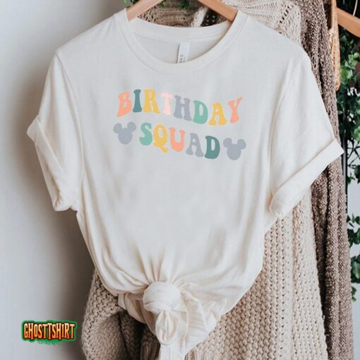 Disney Birthday Squad Unisex T-Shirt Minnie Birthday Disneyland Unisex T-Shirt