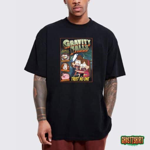 Disney Gravity Falls Trust No One Scared Dipper & Mabel T-Shirt