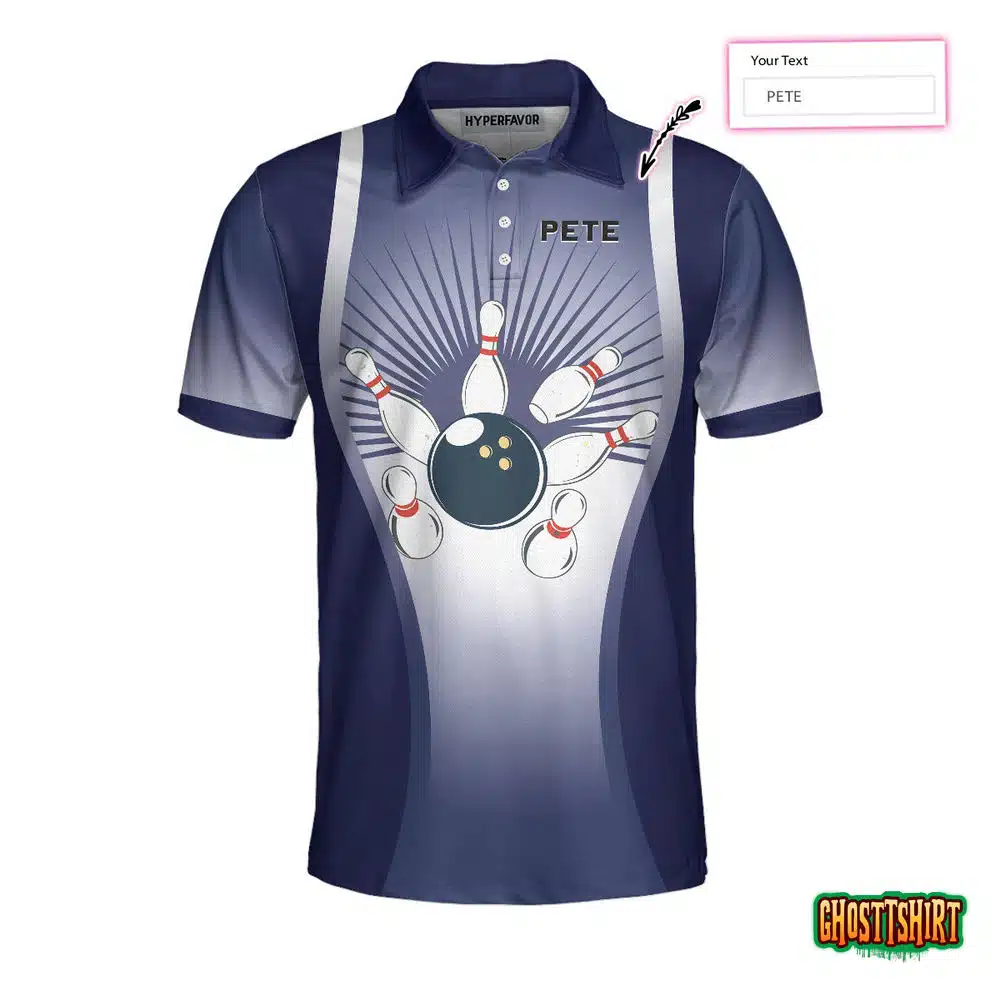 Down In Front Bowling Custom Polo Shirt