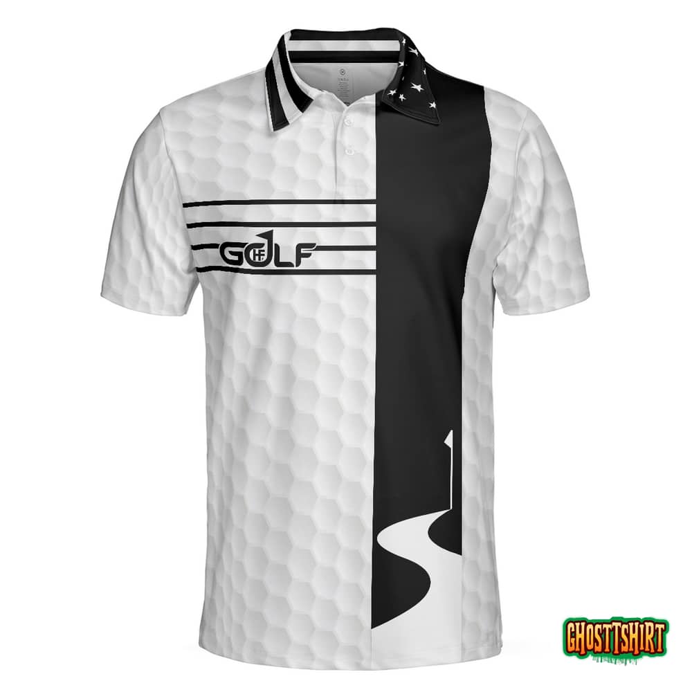 Faith Family Fairways American Flag Golf Polo Shirt