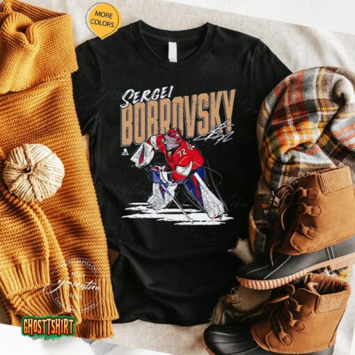 Florida Panthers Sergei Bobrovsky Chisel Signature Unisex T-Shirt