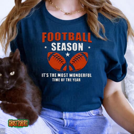 Football Season It’s The Most Wonderful Time Of The Year Unisex T-Shirt