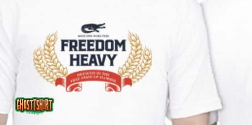 Freedom Heavy White Cotton Unisex T-Shirt