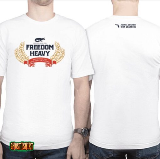 Freedom Heavy White Cotton Unisex T-Shirt