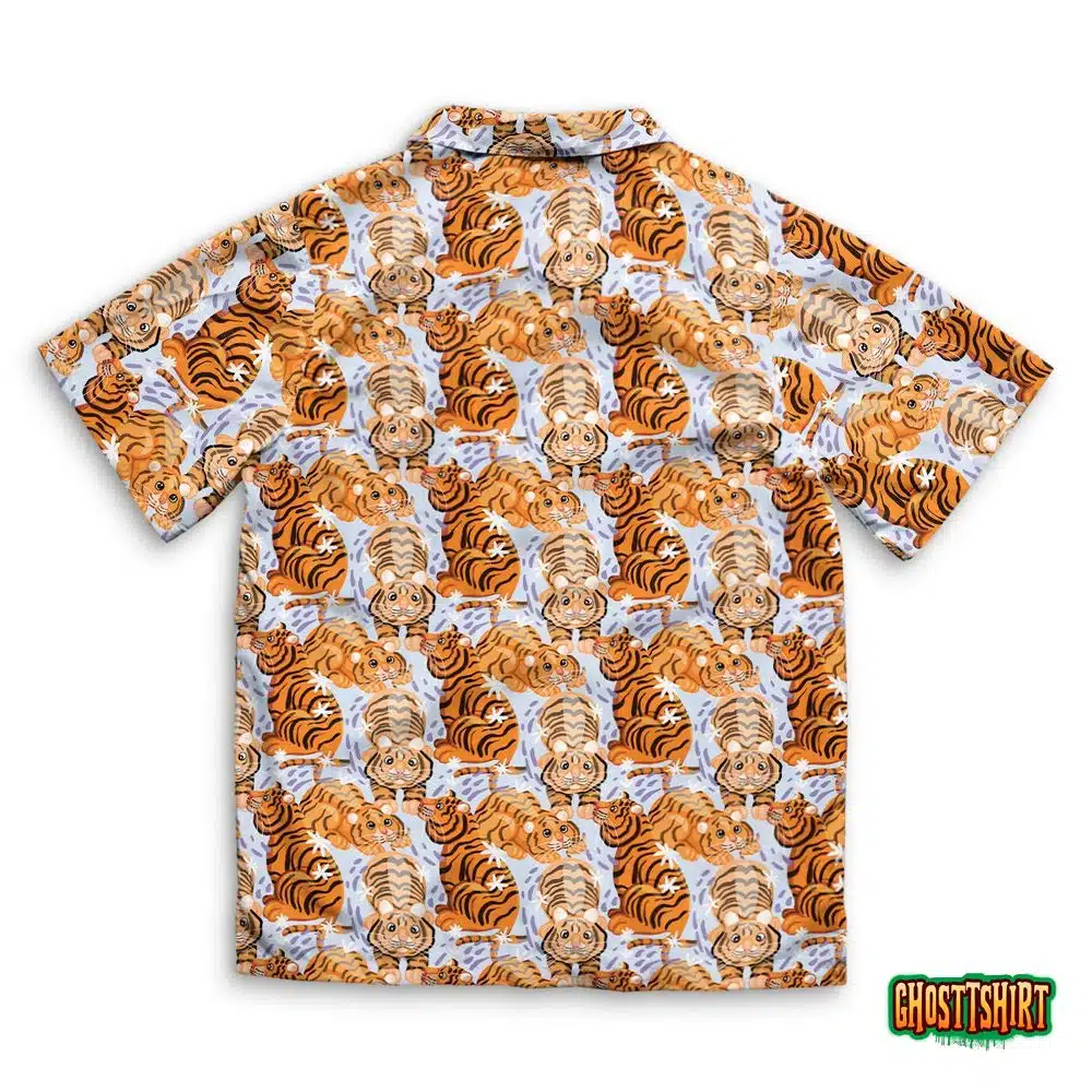 Funny Tigers Hawaiian Beach Shirt