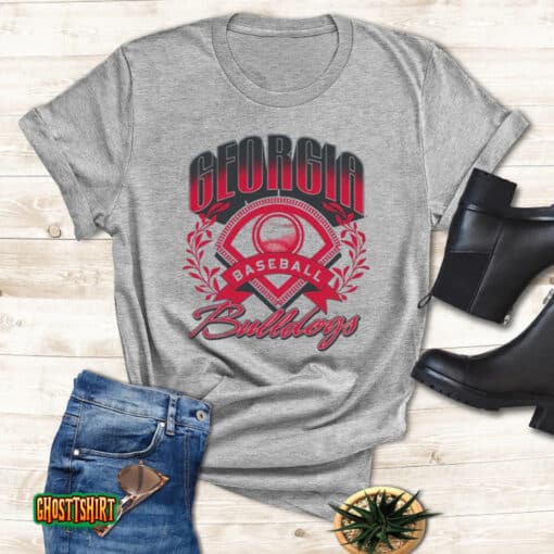Georgia Bulldogs Throwback Baseball 2023 Unisex T-Shirt