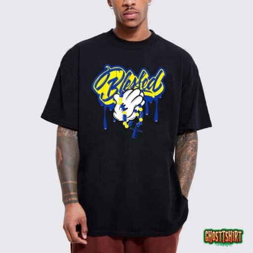 God Blessed Drip 2023 Blue Laney 14s Matching T-Shirt