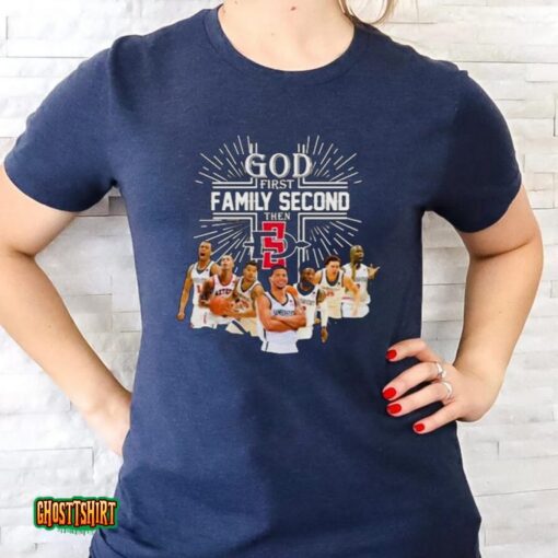 God First Family Second Then San Diego State Aztecs 2023 Ncaa Unisex T-Shirt