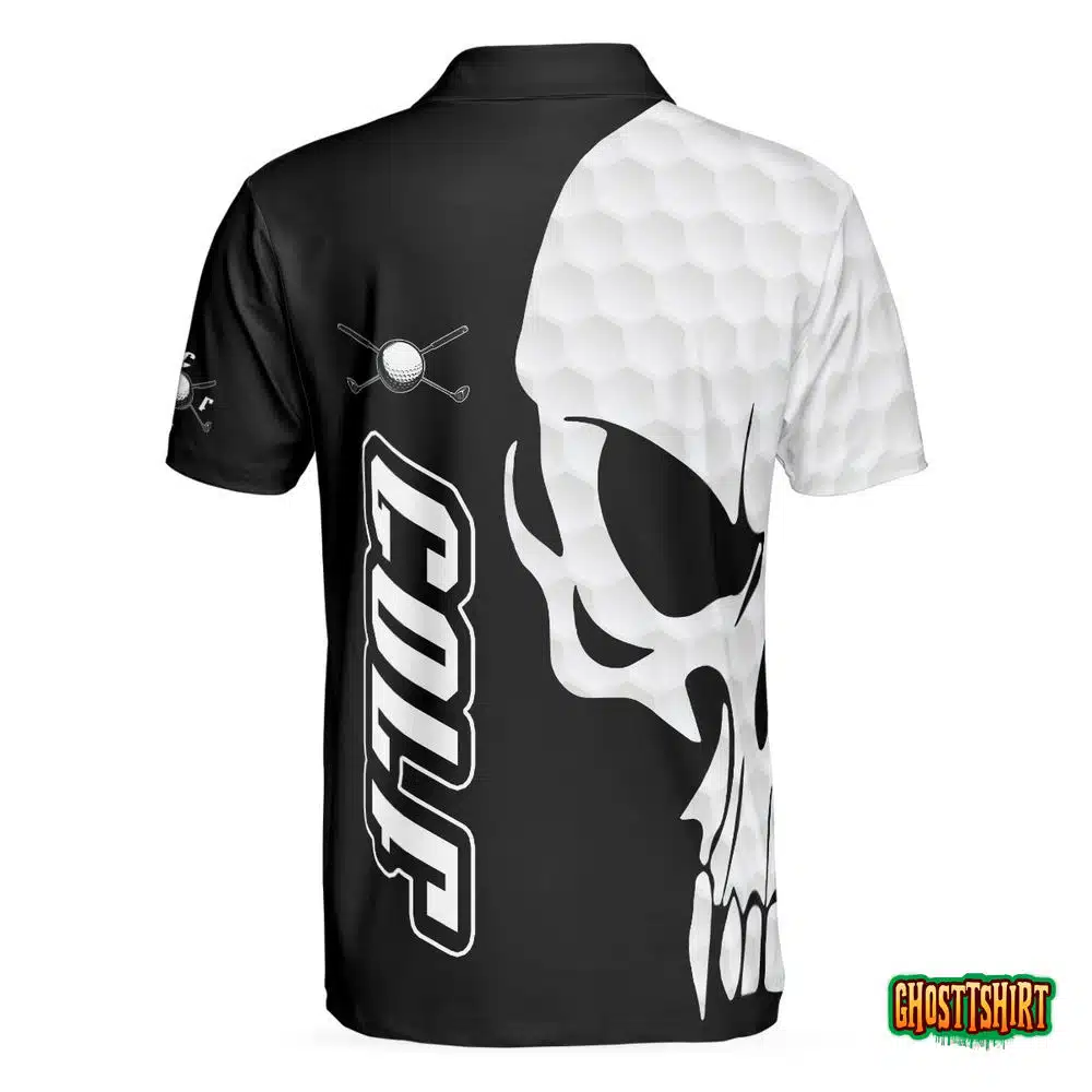 Golf And Skull Golf Polo Shirt