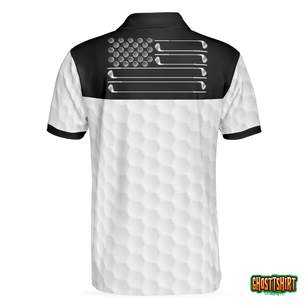 Golf Ball Pattern Skull Polo Shirt