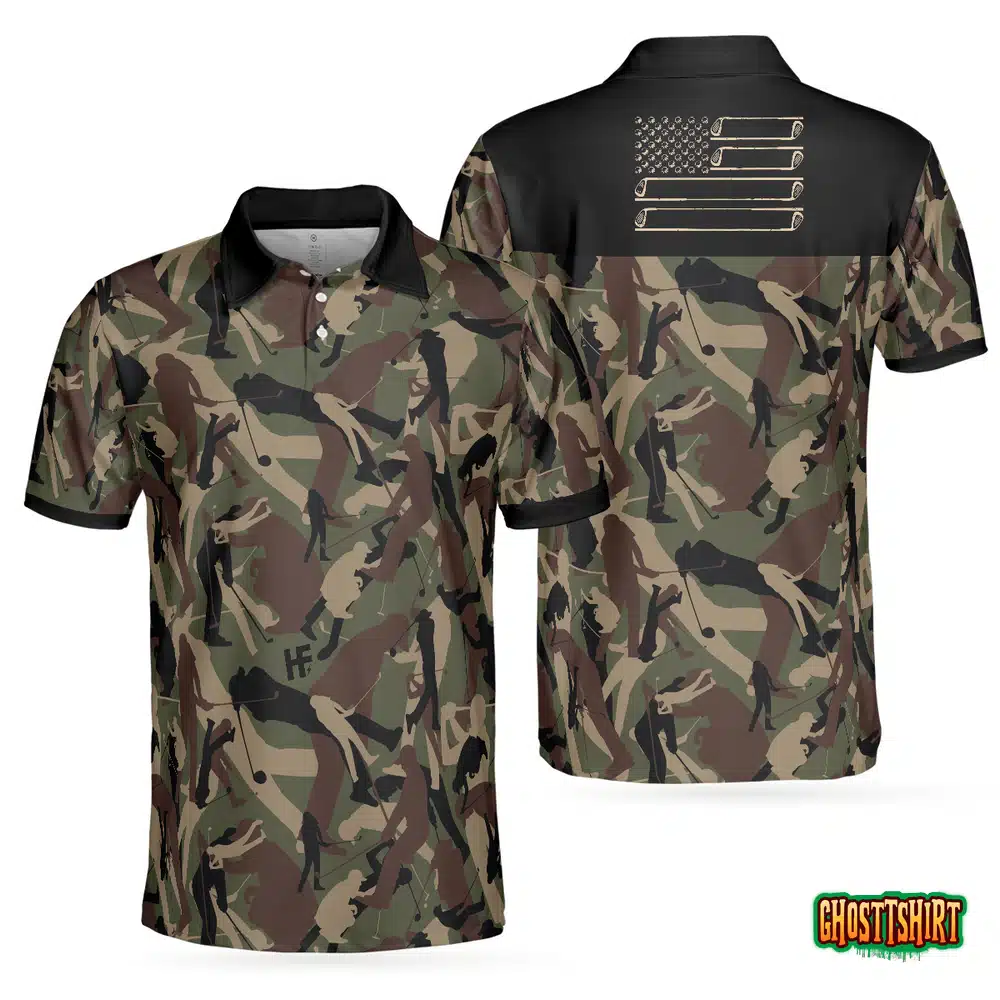 Golf Camouflage Pattern Golf Polo Shirt
