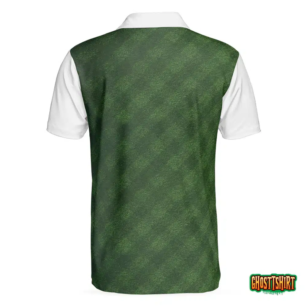 Golf Green Background Polo Shirt