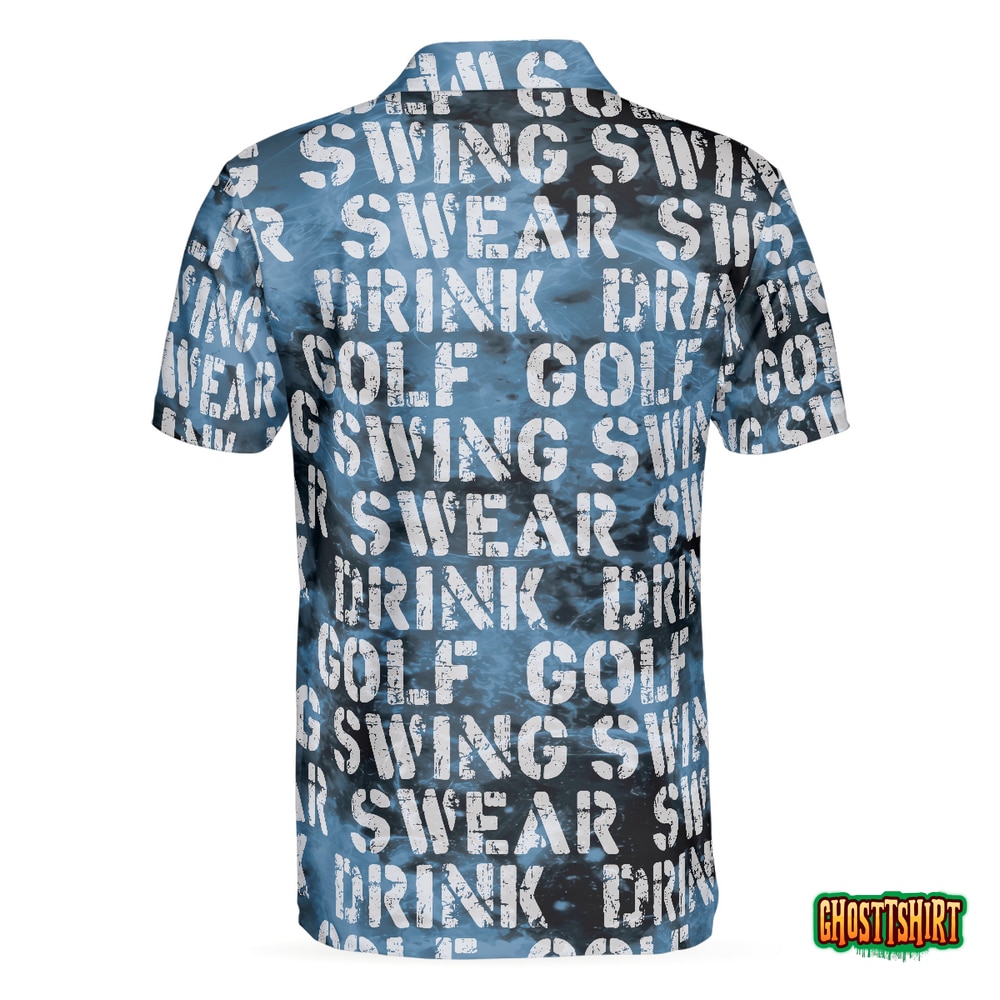 Golf Swing Drink Polo Shirt