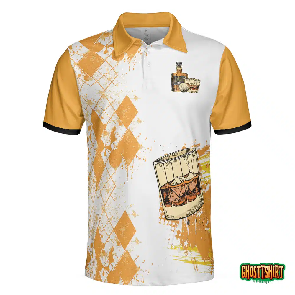Golf Whisky And Take Naps Short Sleeve Polo Shirt