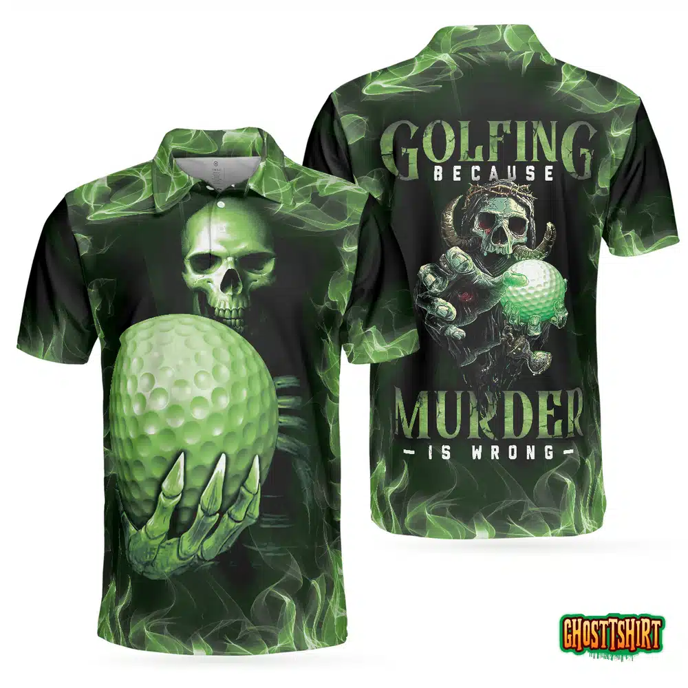 Golfing Murder Polo Shirt Golfing Murder Polo Shirt