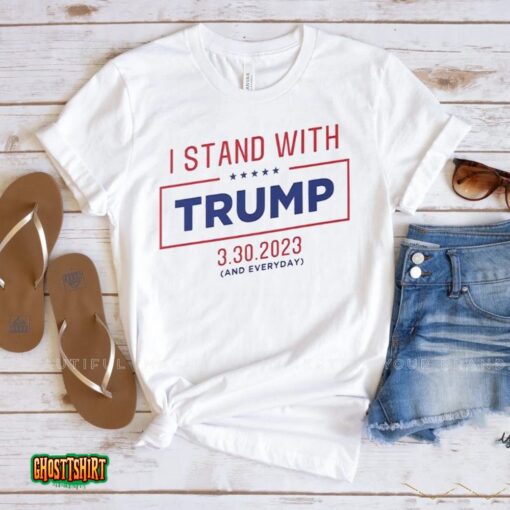 I Stand With Donald Trump 2023 Unisex T-Shirt