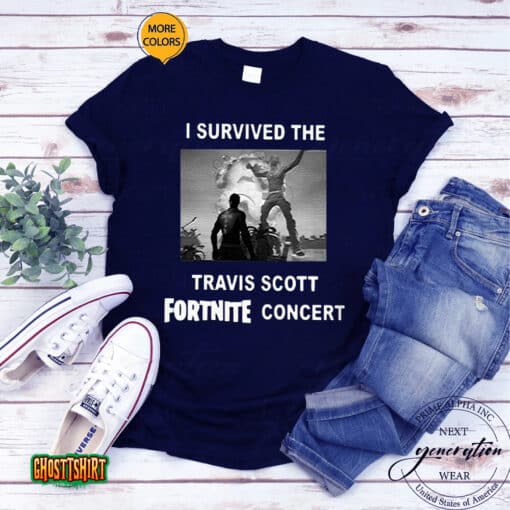 I Survived The Travis Scott Fortnite Concert Unisex T-Shirt