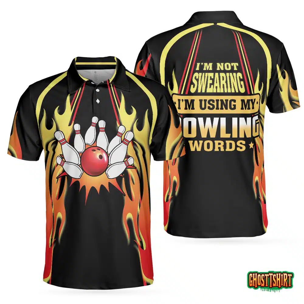 I’m Not Swearing I’m Using My Bowling Words Bowling Polo Shirt