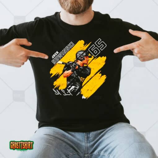 Jack Suwinski Pittsburgh Pirates 65 Signature Stripes Unisex T-Shirt