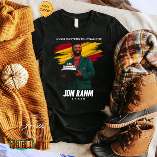 Jon Rahm 2023 Masters Tournament Champ Spain Unisex T-Shirt