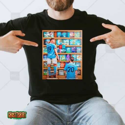 Julián Álvarez And Bernardo Silva Manchester City Champion 2023 Unisex T-Shirt