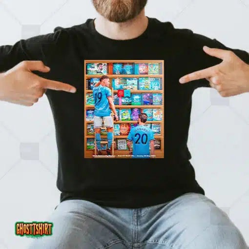 Julián Álvarez And Bernardo Silva Manchester City Champion 2023 Unisex T-Shirt
