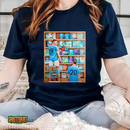Julián Álvarez And Bernardo Silva Manchester City Champion 2023 Unisex T-Shirt