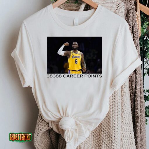 Lebron James Career Points Leader Basketball Los Angeles Fan Unisex T-Shirt