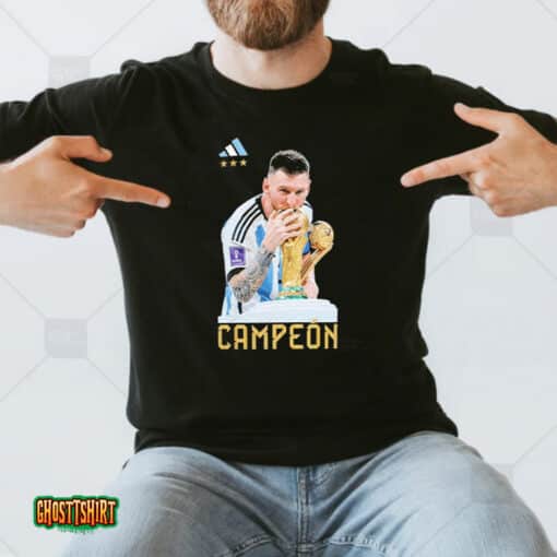 Lionel Messi Argentina National Team Adidas Trophy Unisex T-Shirt
