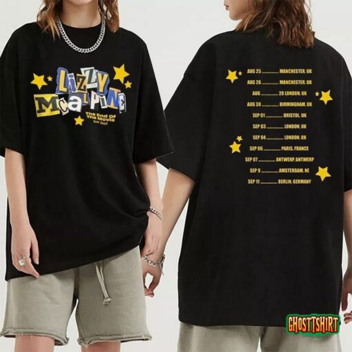 Lizzy McAlpine The End Of The Movie EU Rescheduled Tour Shirt