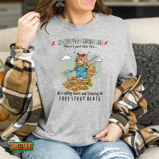 Lofi Fox No Wolves Inside Me Unisex T-Shirt